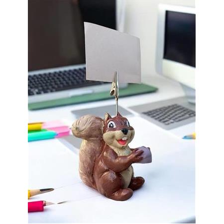 Sevimli Sincap Temalı Fotoğraf Not Tutucu Tutacak Hediyelik Ofis Masası Tutacağı