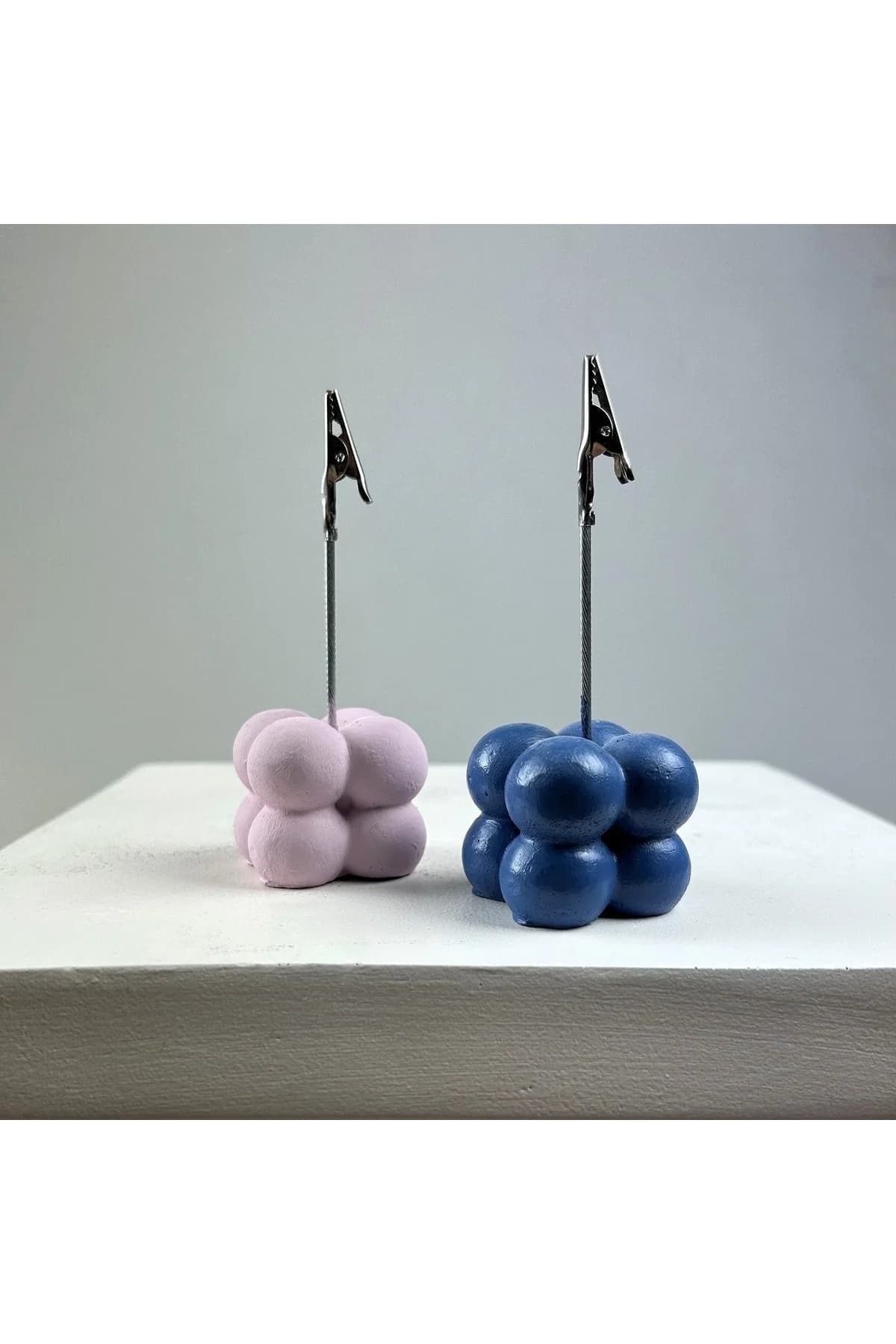 Bubble Not Tutucu 2'li Set ( Pembe-gri Mavi ) - 1. görsel