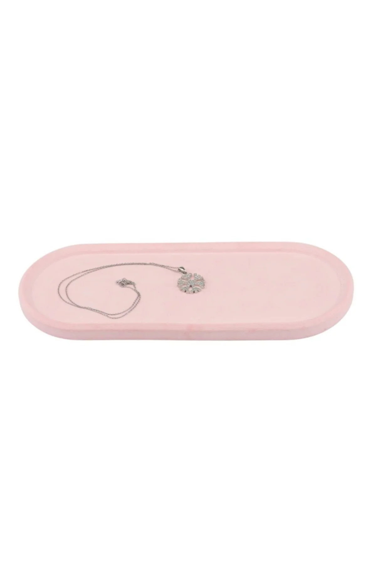 Dekoratif Oval Beton Tabak,takı,mum Organizer Tabağı - 1. görsel