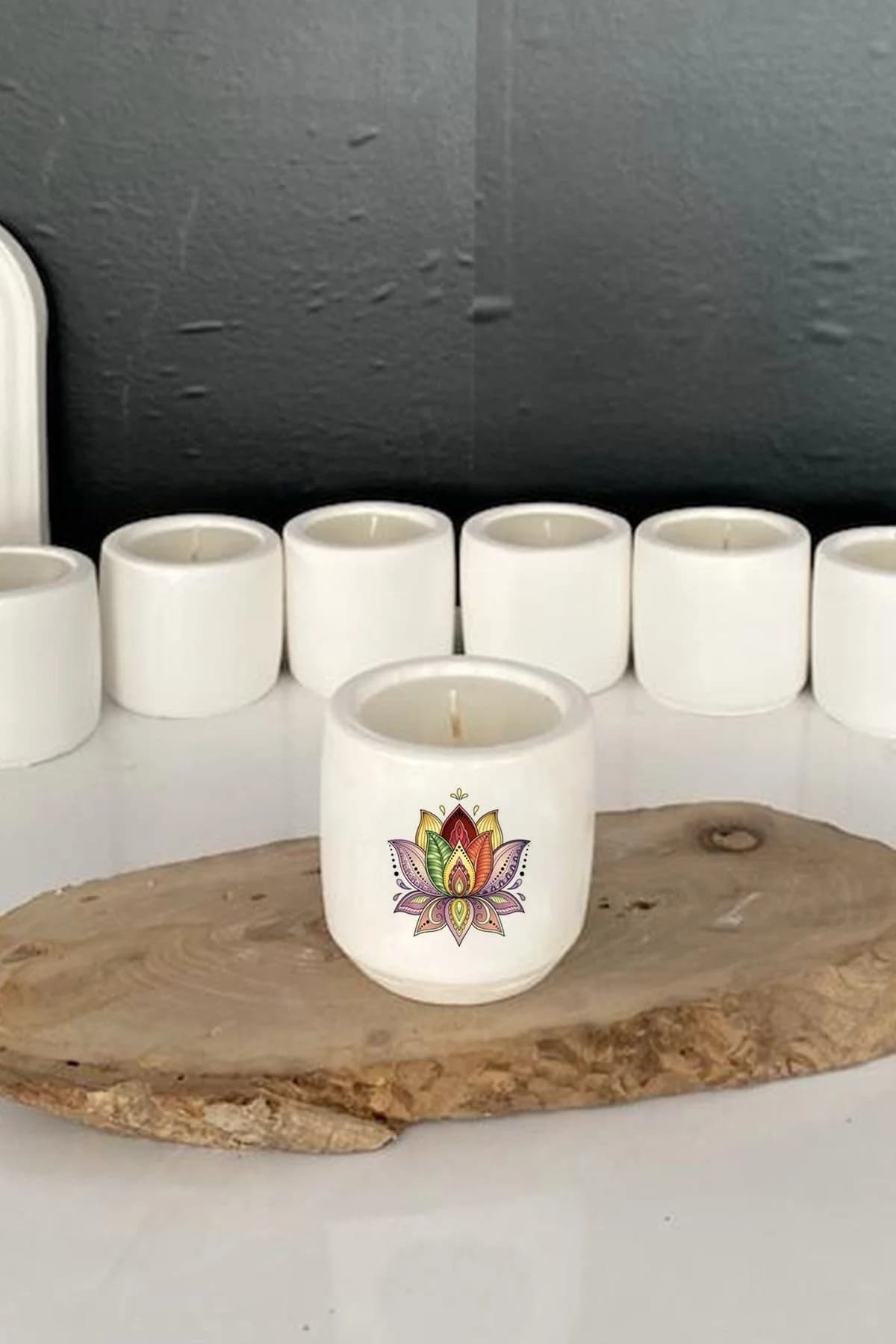 Ezoterizm Meditasyon Yoga Temalı Kokulu Mum Hediyelik Terapi no:6 - 1. görsel