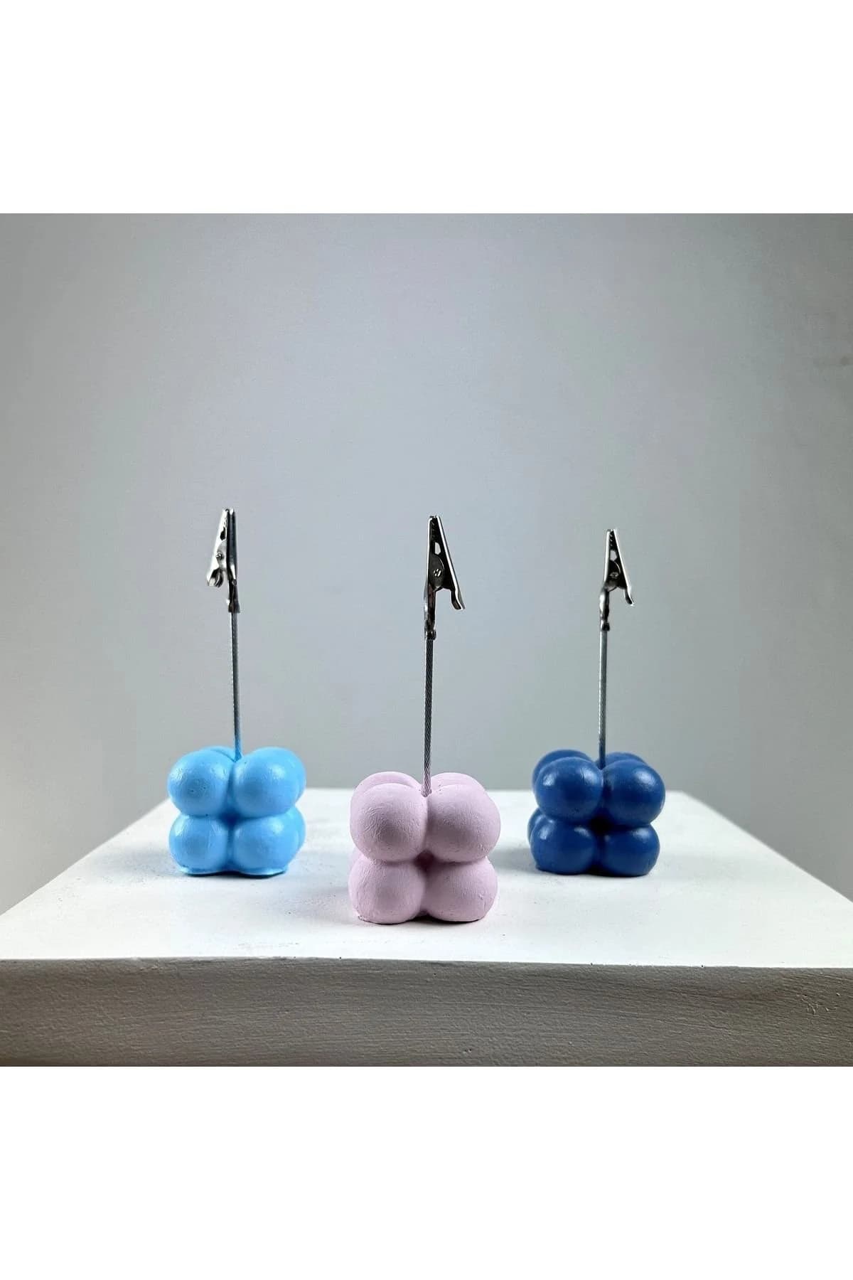 Bubble Not Tutucu 3'lü Set ( Açık Mavi - Pembe - Gri Mavi) - 1. görsel