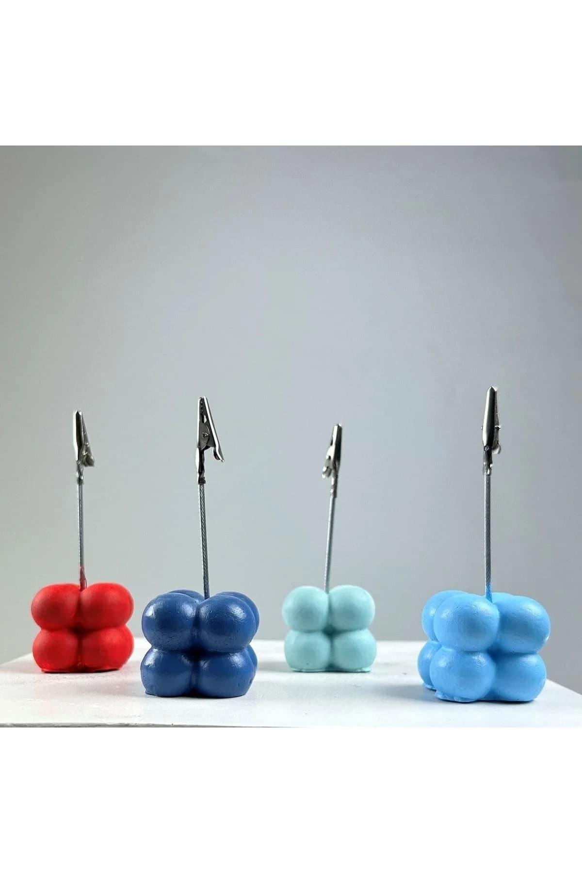 Bubble Not Tutucu 4'lü Set ( Nane - Kırmızı - Açık Mavi - Gri Mavi) - 1. görsel