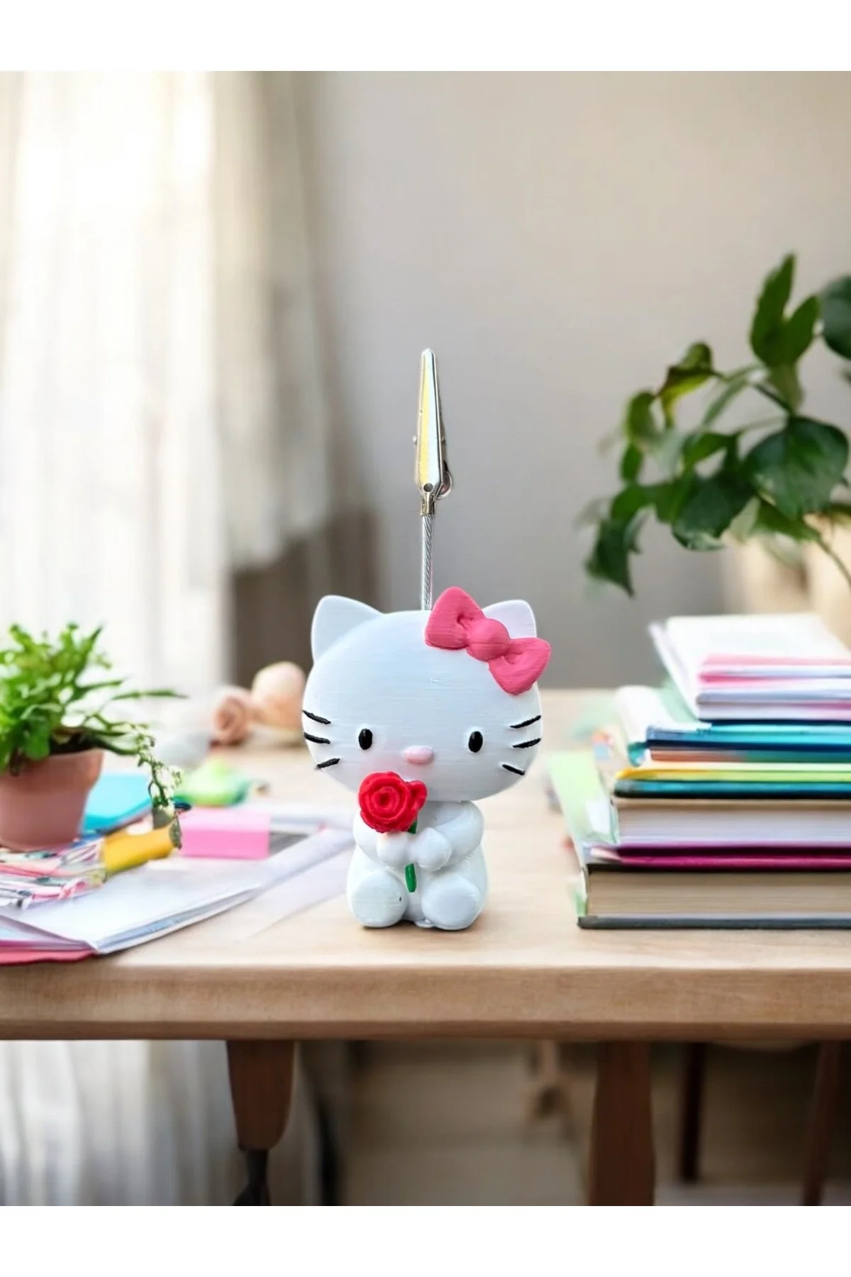 Kitty Sevimli Çok Renkli Hello Ayıcık Fotoğraf Not Tutucu Ofis Masası Tutacak Hediyelik - 1. görsel
