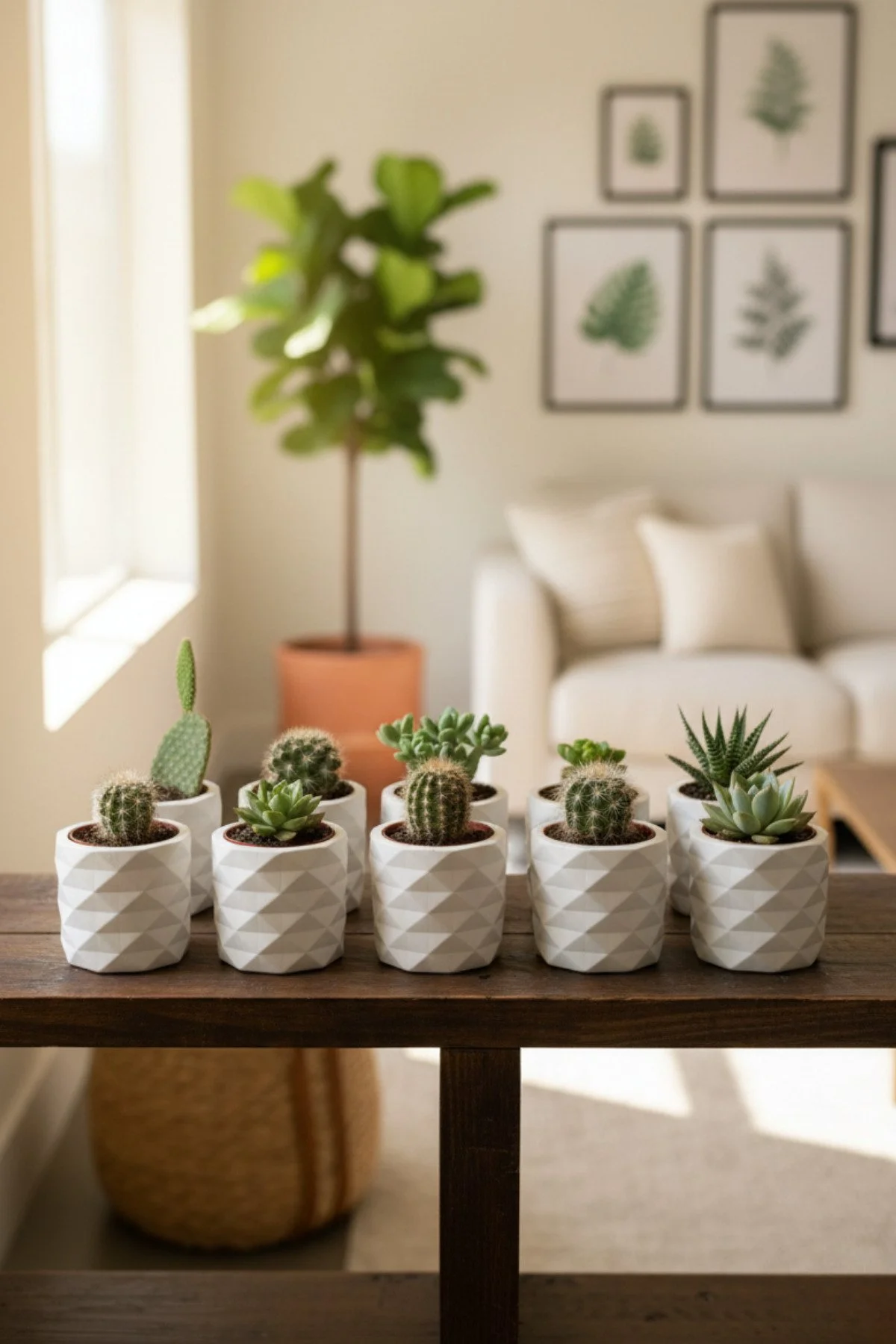 10’lu Dekoratif Mini Saksı Seti – Sukulent & Kaktüs İçin Şık Saksılar - 1. görsel