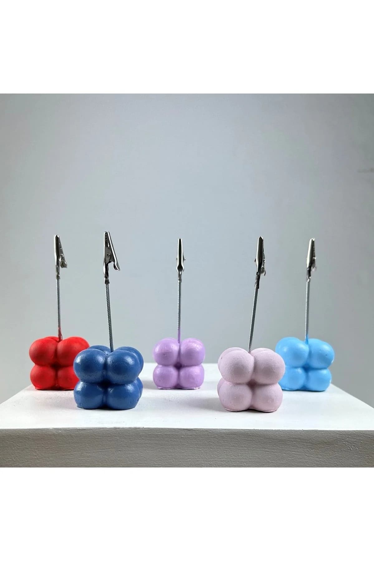 Bubble Not Tutucu 5'li Set ( Kırmızı - Gri Mavi - Lila - Açık Mavi - Pembe) - 1. görsel