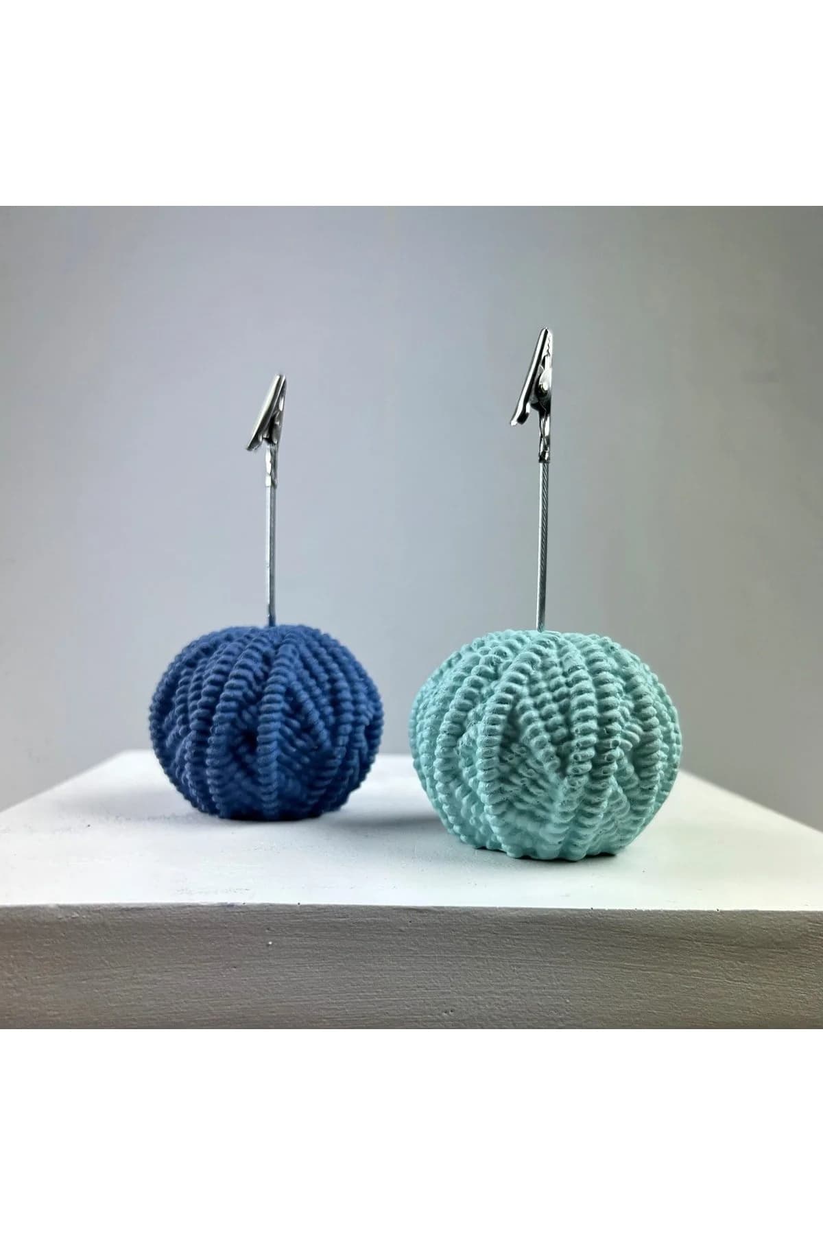 Yumak Not Tutucu 2'li Set ( Nane - Gri Mavi ) - 1. görsel