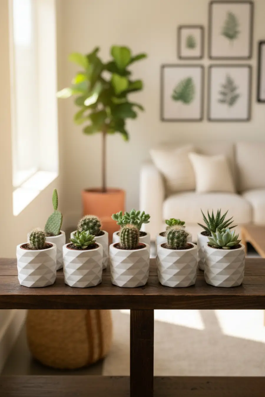 10’lu Dekoratif Mini Saksı Seti – Sukulent & Kaktüs İçin Şık Saksılar - 1. görsel