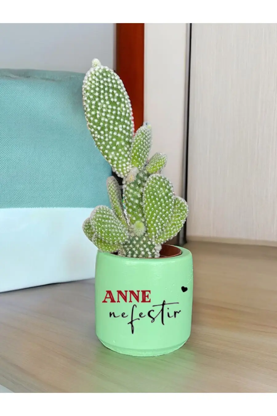Anne Nefestir Temalı Anneler Günü Anneye ve Eşe Özel El Yapımı Hediye Saksı (çiçeksiz) model 16 - 1. görsel