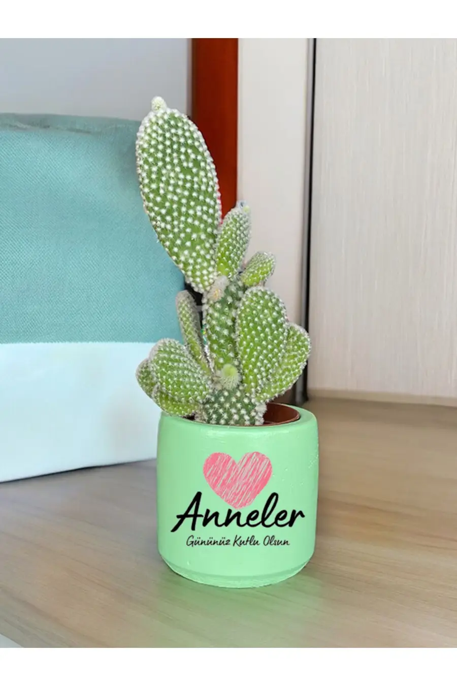 Anneler Gününüz Kutlu Olsun Temalı Anneye ve Eşe Özel Yapım Hediye Saksı - 1. görsel