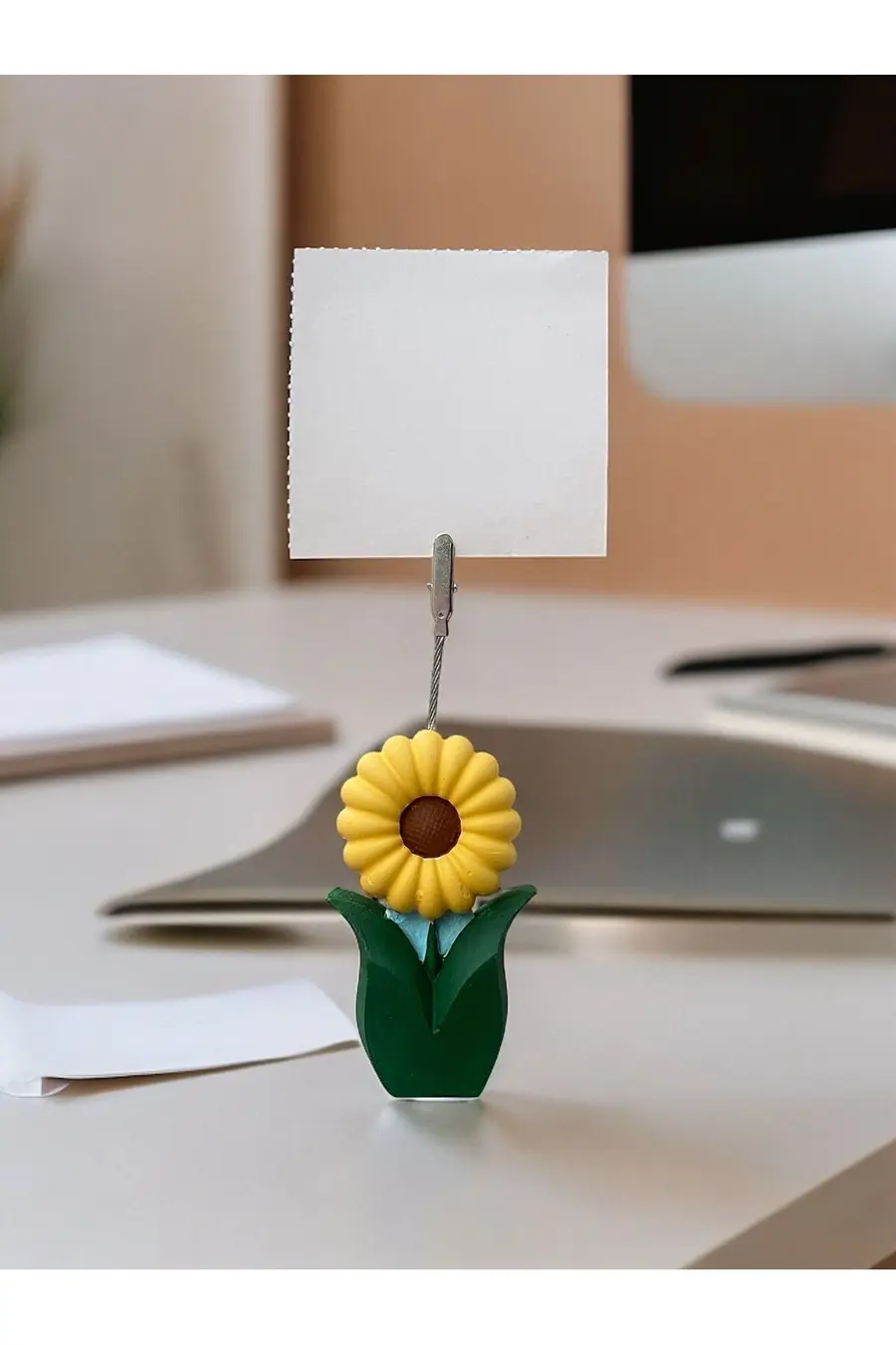 Ayçiçek Not - fotoğraf tutucu hediyelik ofis seti - 1. görsel