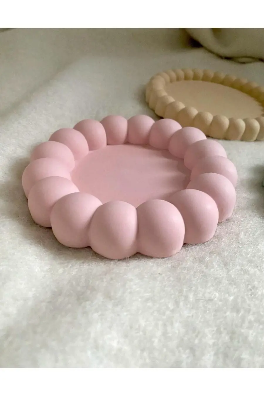 Bubble Dekoratif Tabak, Takı Tabağı, Mumluk, Bardak Altlığı - 1. görsel