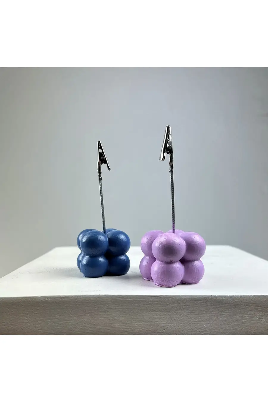 Bubble Not Tutucu 2'li Set ( Gri Mavi - Lila ) - 1. görsel