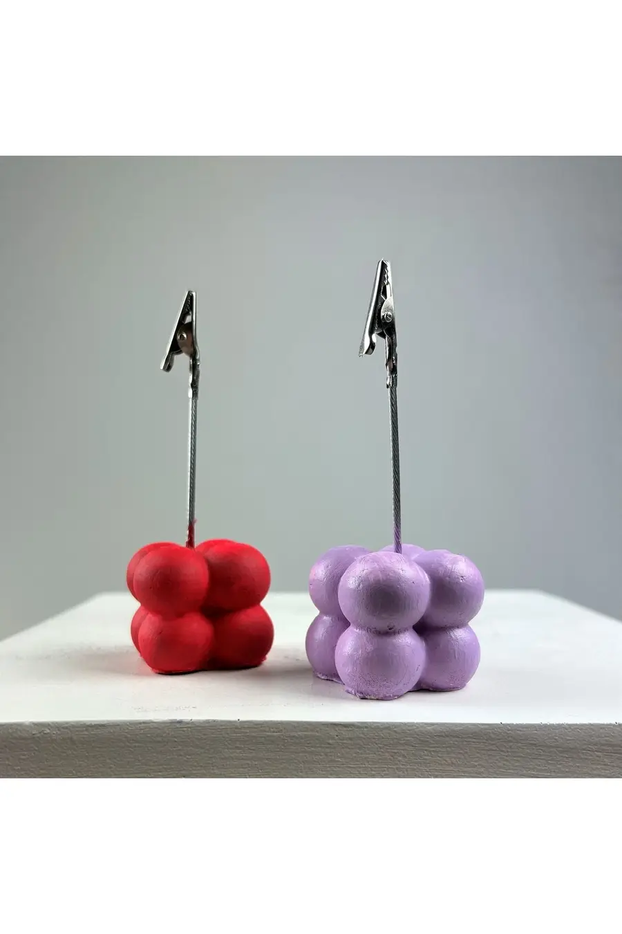 Bubble Not Tutucu 2'li Set ( Kırmızı - Lila ) - 1. görsel