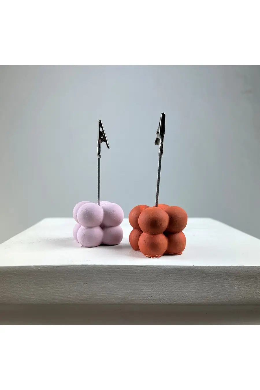 Bubble Not Tutucu 2'li Set ( Pembe - Meşe ) - 1. görsel