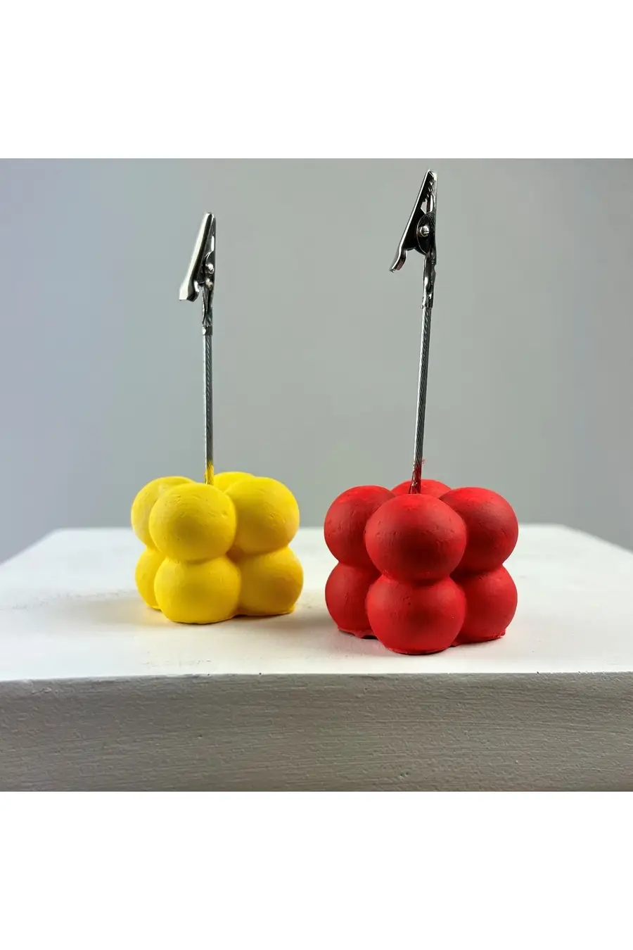 Bubble Not Tutucu 2'li Set ( Sarı - Kırmızı ) - 1. görsel