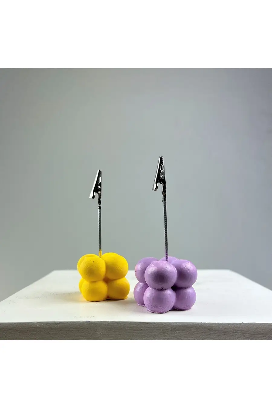 Bubble Not Tutucu 2'li Set ( Sarı - Lila ) - 1. görsel