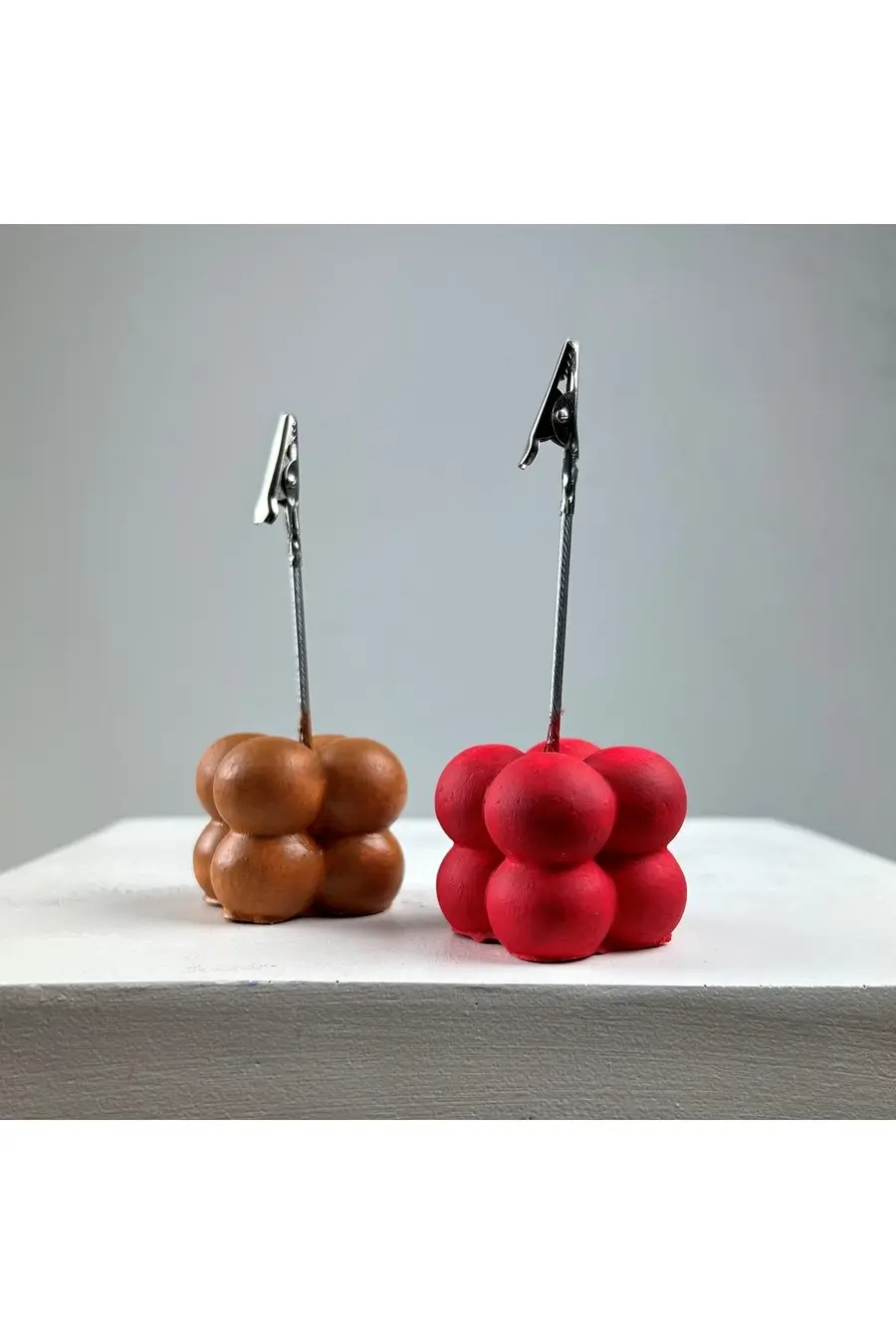 Bubble Not Tutucu 2'li Set ( Terracota - Kırmızı ) - 1. görsel