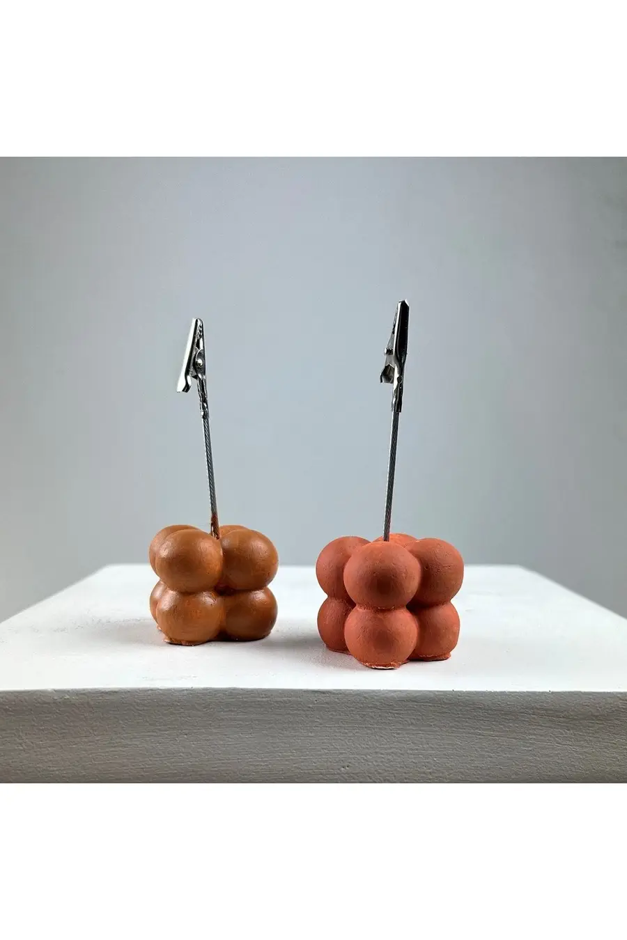 Bubble Not Tutucu 2'li Set ( Terracota - Meşe ) - 1. görsel