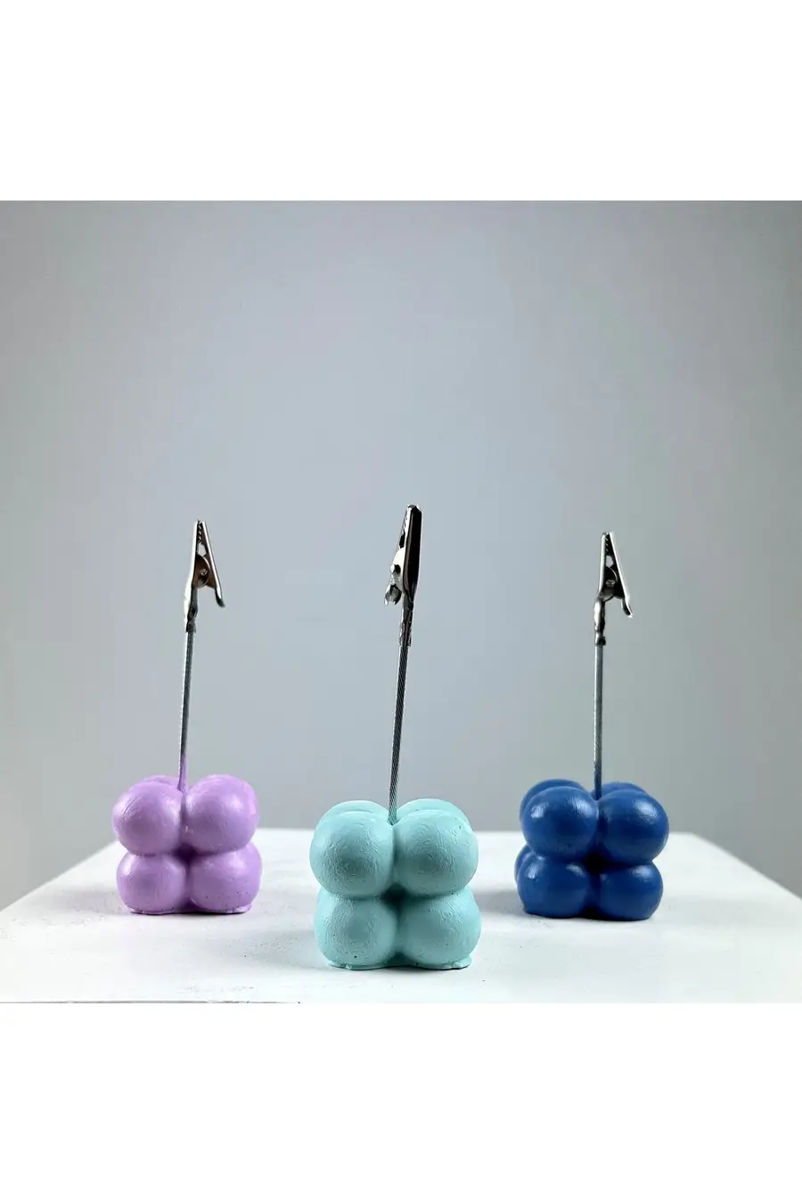 Bubble Not Tutucu 3'lü Set ( Nane -lila - Gri Mavi) - 1. görsel