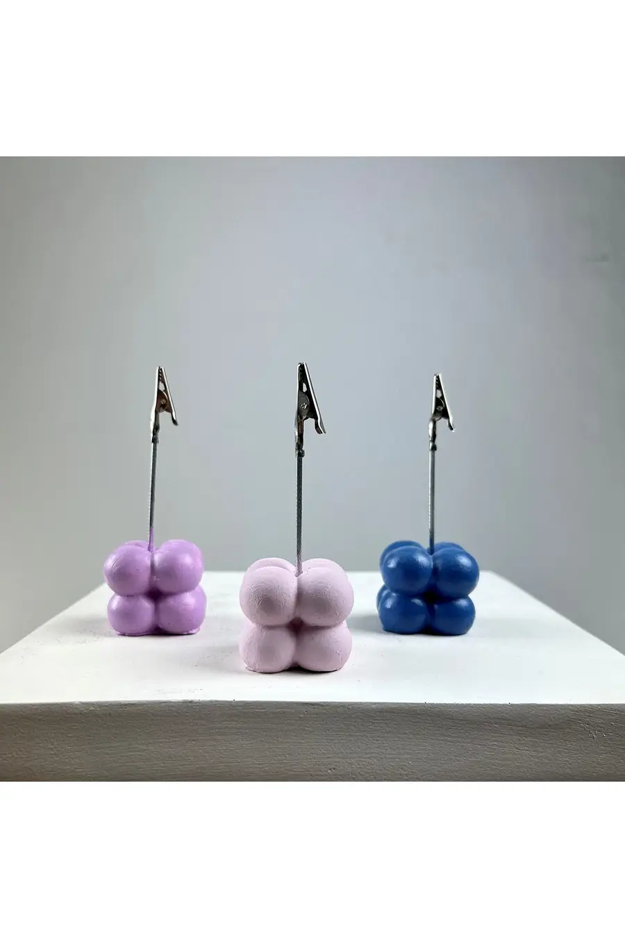 Bubble Not Tutucu 3'lü Set ( Pembe-lila - Gri Mavi) - 1. görsel