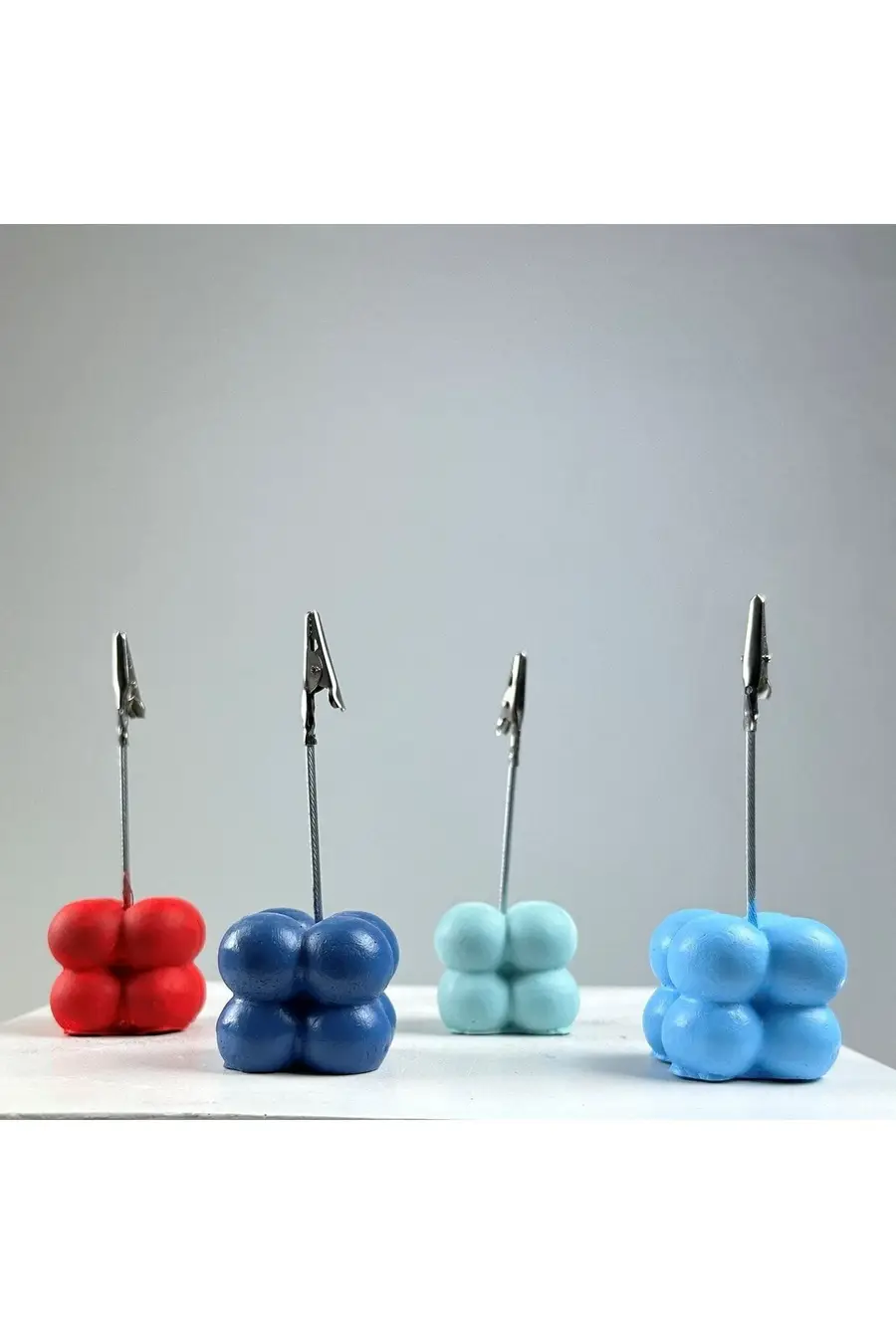 Bubble Not Tutucu 4'lü Set ( Nane - Kırmızı - Açık Mavi - Gri Mavi) - 1. görsel