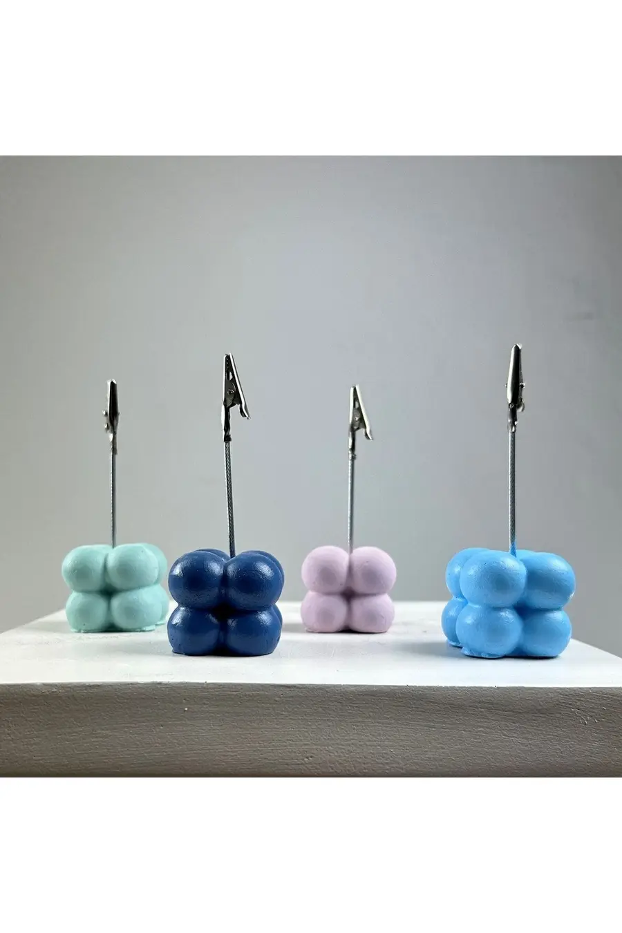 Bubble Not Tutucu 4'lü Set ( Nane - Pembe - Açık Mavi - Gri Mavi) - 1. görsel