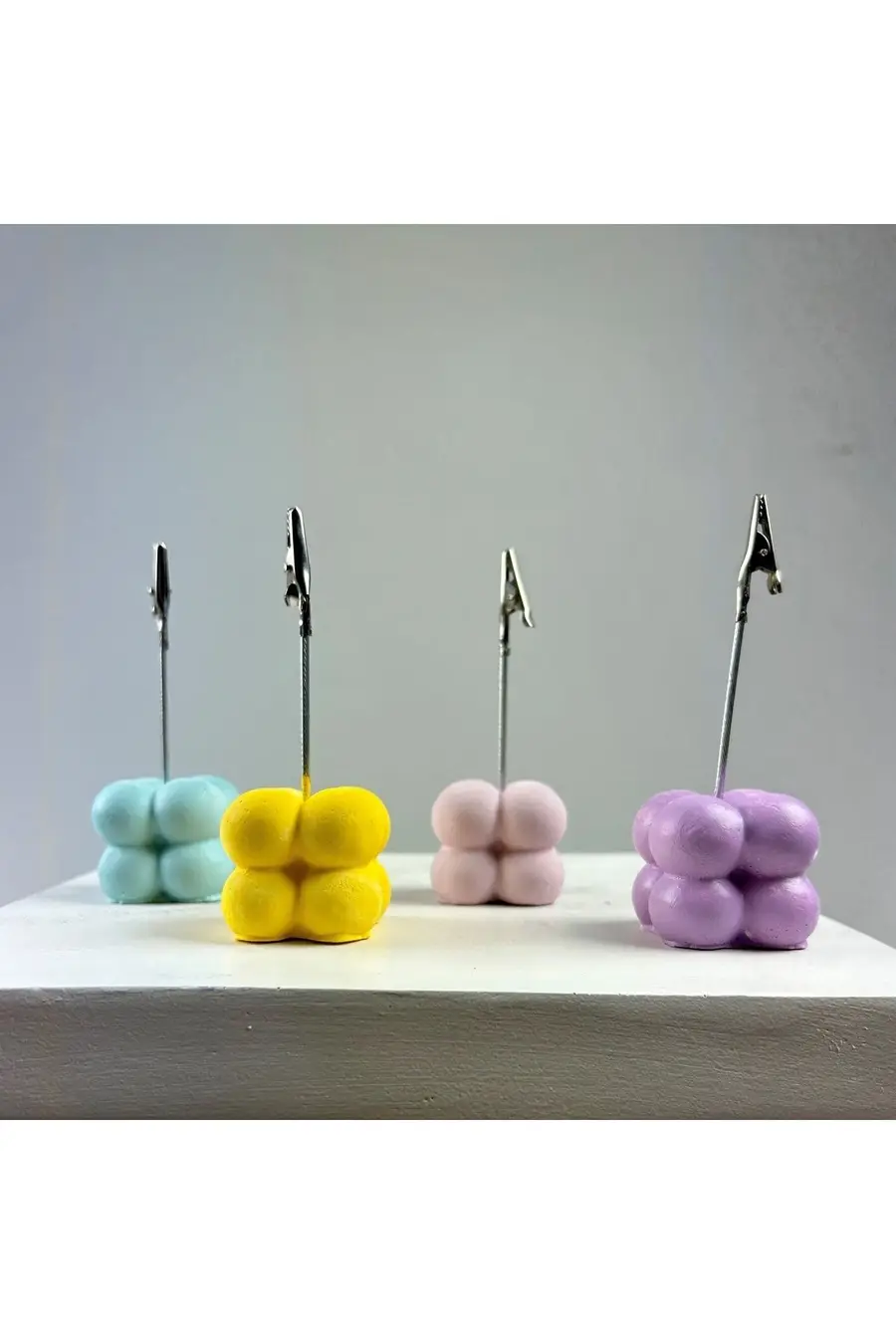 Bubble Not Tutucu 4'lü Set ( Nane - Pembe - Sarı - Lila) - 1. görsel