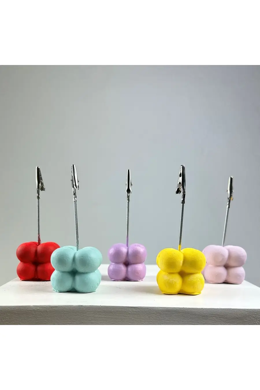 Bubble Not Tutucu 5'li Set ( Kırmızı - Sarı - Lila - Pembe - Nane) - 1. görsel