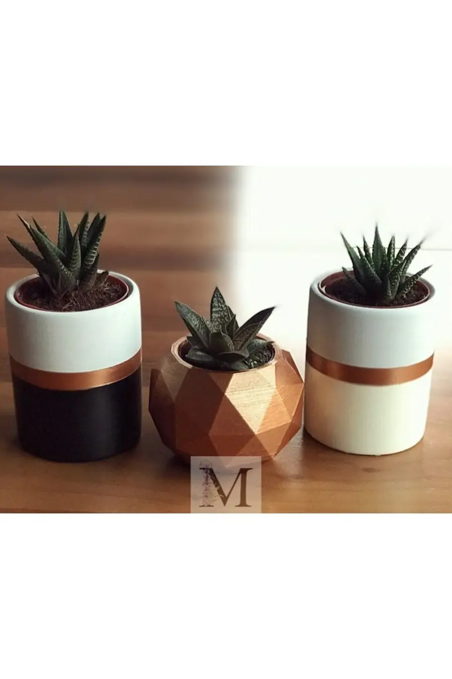 Dekoratif Beton Saksı - 1. görsel