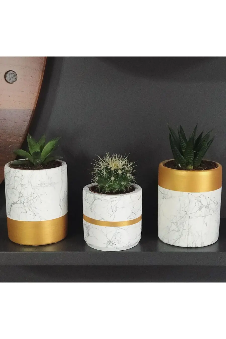 Dekoratif Beton Saksı - Model 20 - 1. görsel