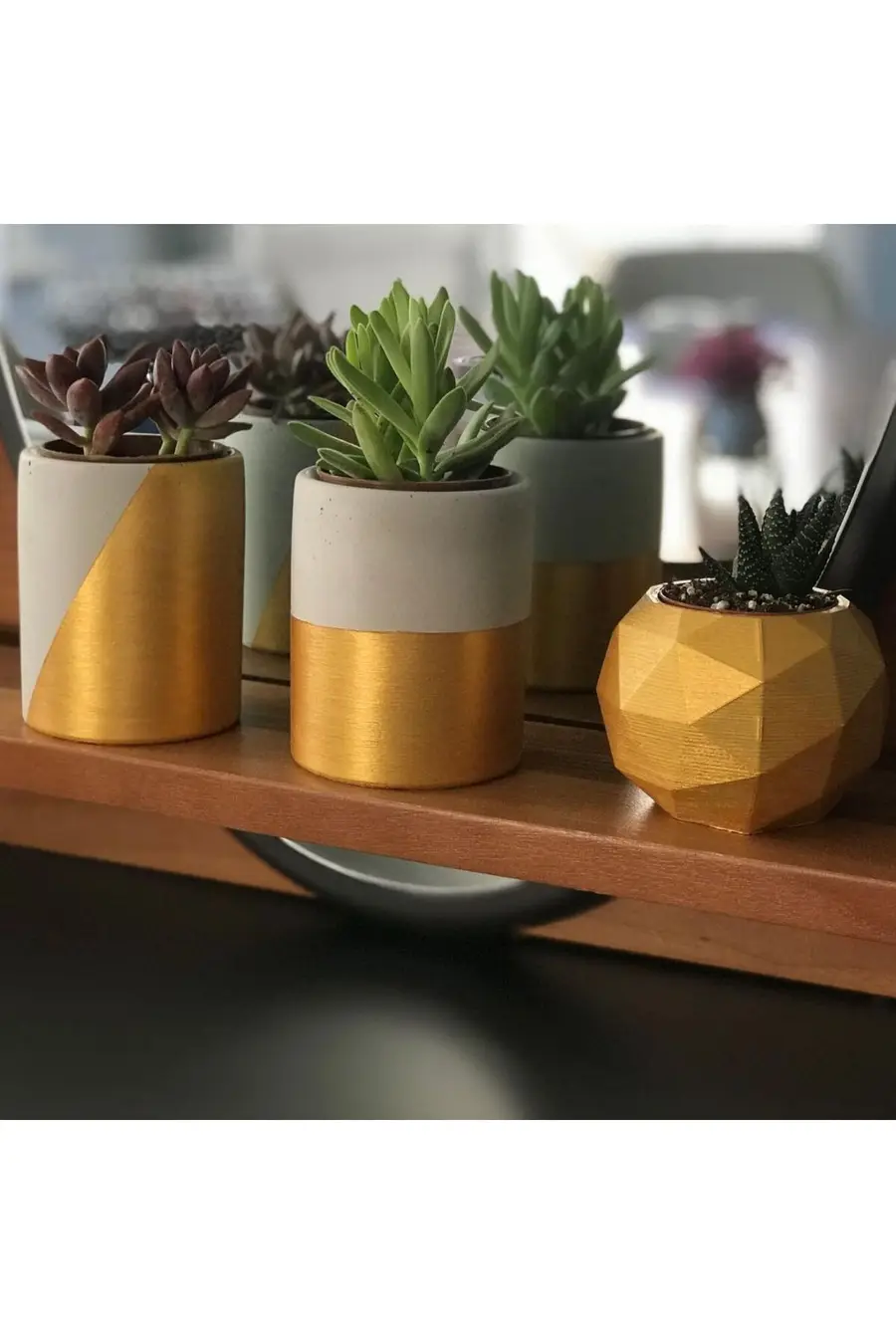 Dekoratif Beton Saksı - Model 27 - 1. görsel