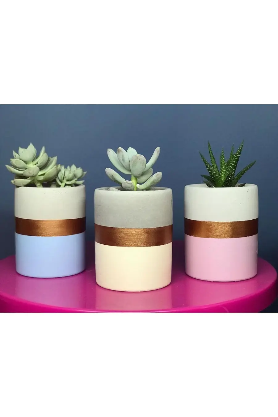 Dekoratif Beton Saksı - Model 50 - 1. görsel