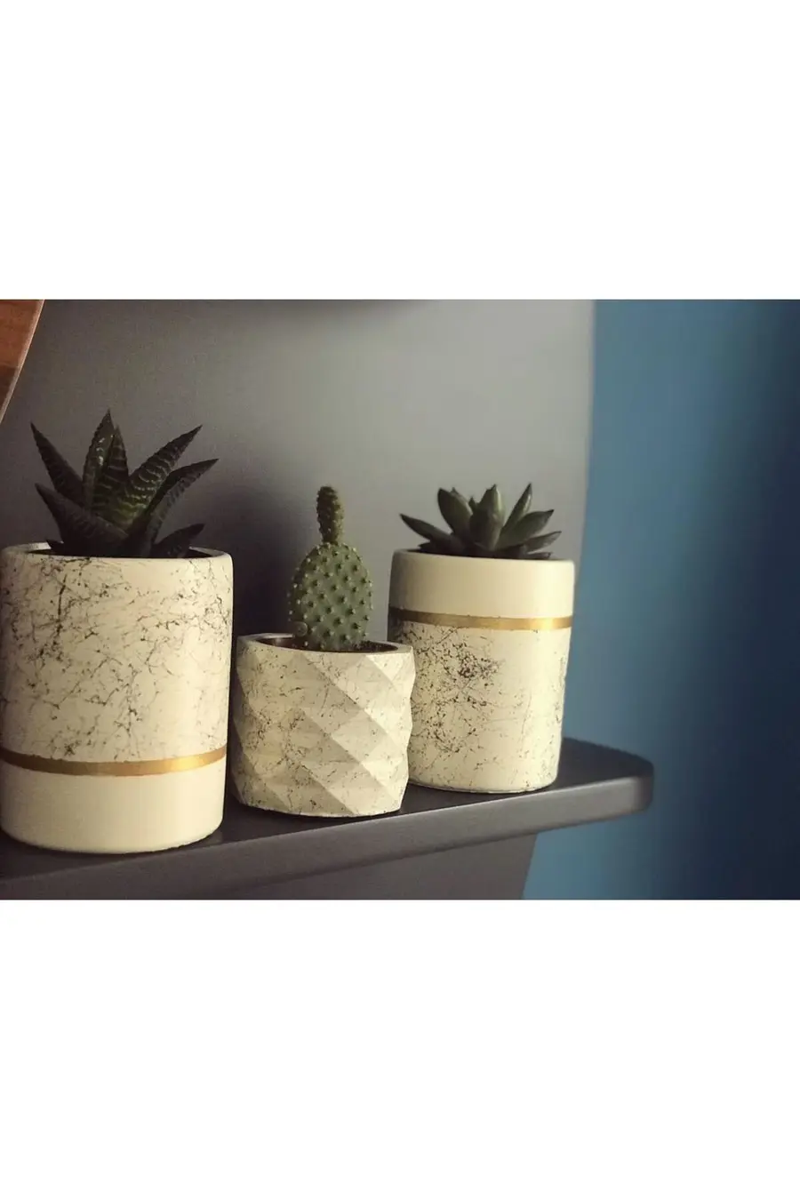 Dekoratif Beton Saksı - Model 66 - 1. görsel