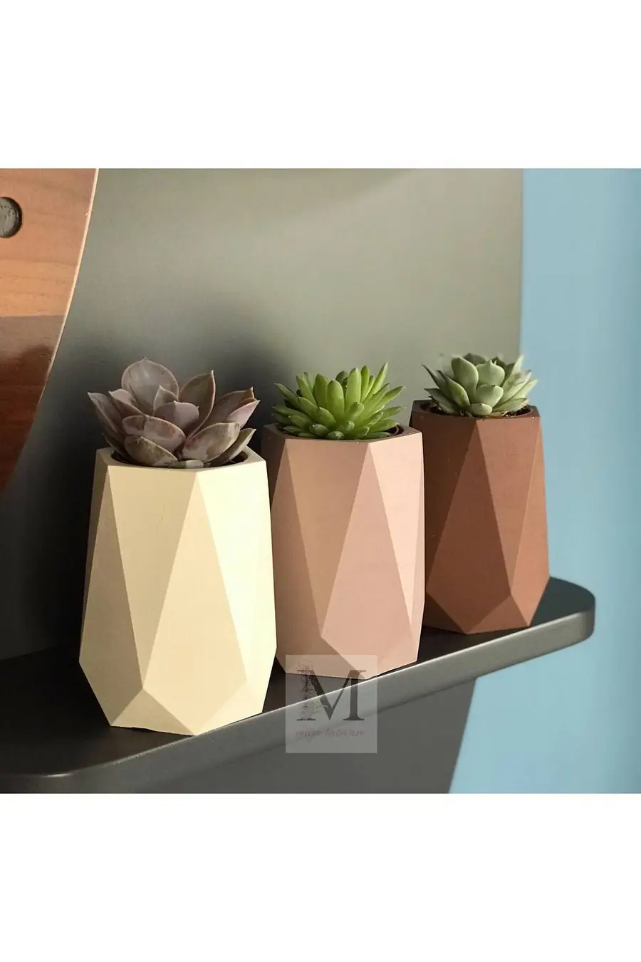Dekoratif Beton Saksı - Model 74 - 1. görsel