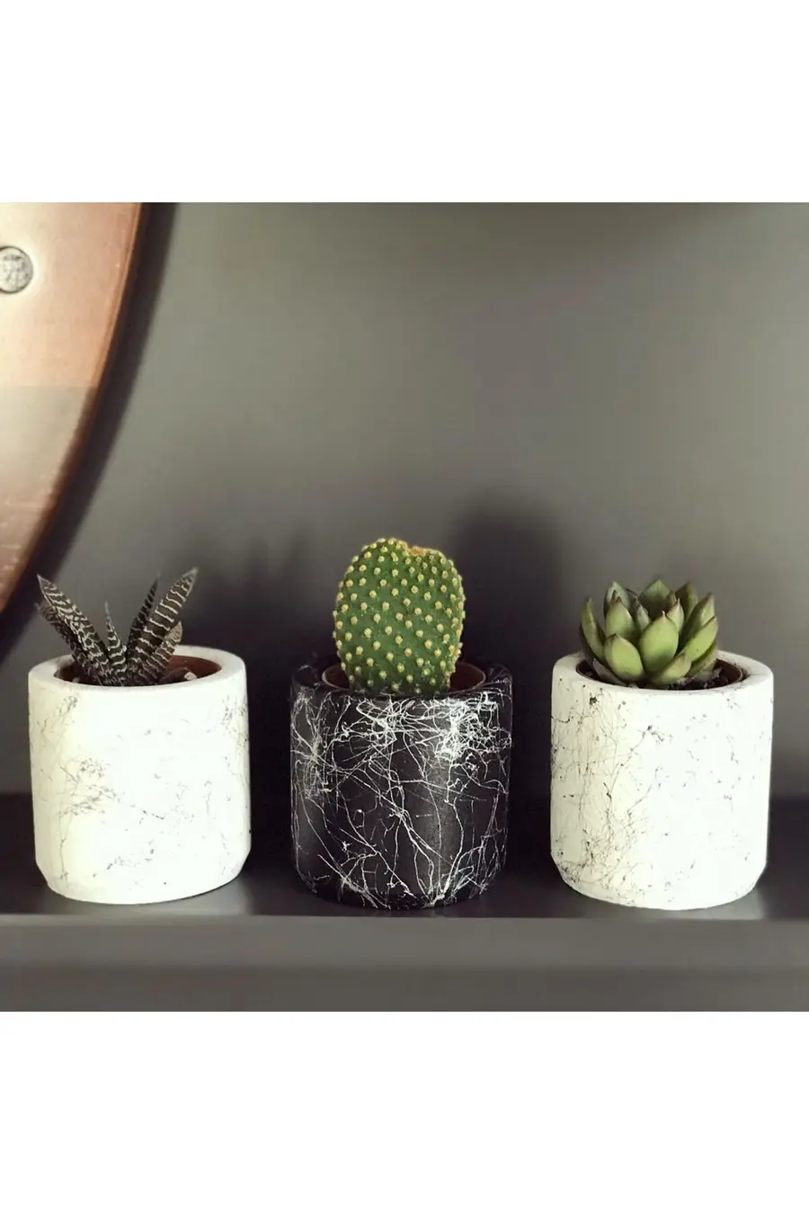 Dekoratif Beton Saksı - Model 77 - 1. görsel