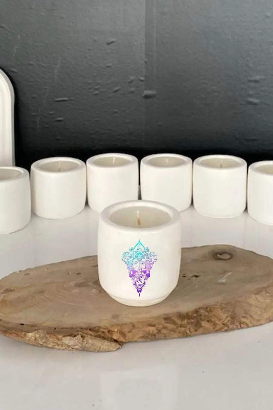 Ezoterizm Meditasyon Yoga Temalı Kokulu Mum Hediyelik Terapi no:13 - 1. görsel