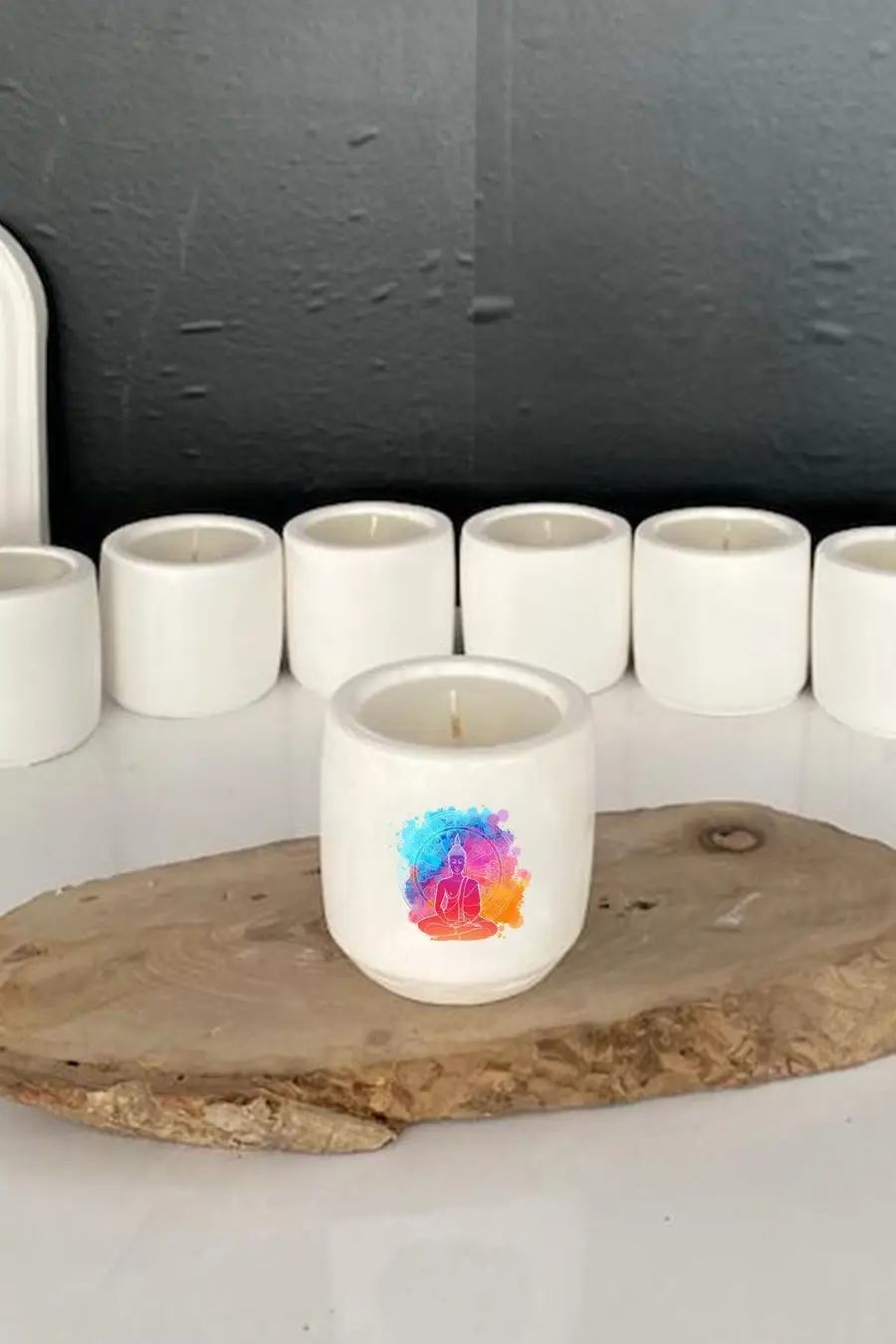 Ezoterizm Meditasyon Yoga Temalı Kokulu Mum Hediyelik Terapi no:16 - 1. görsel