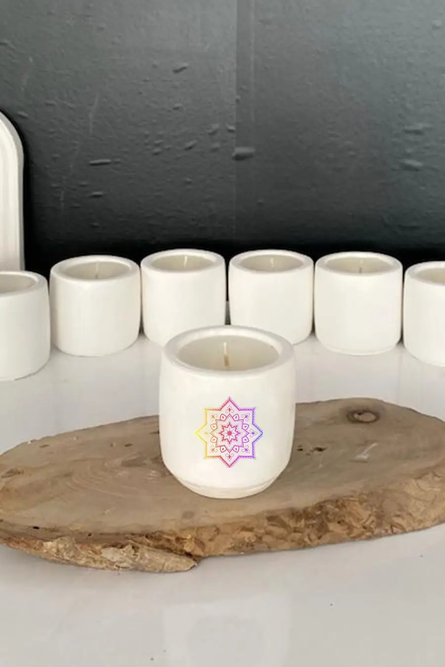 Ezoterizm Meditasyon Yoga Temalı Kokulu Mum Hediyelik Terapi no:19 - 1. görsel