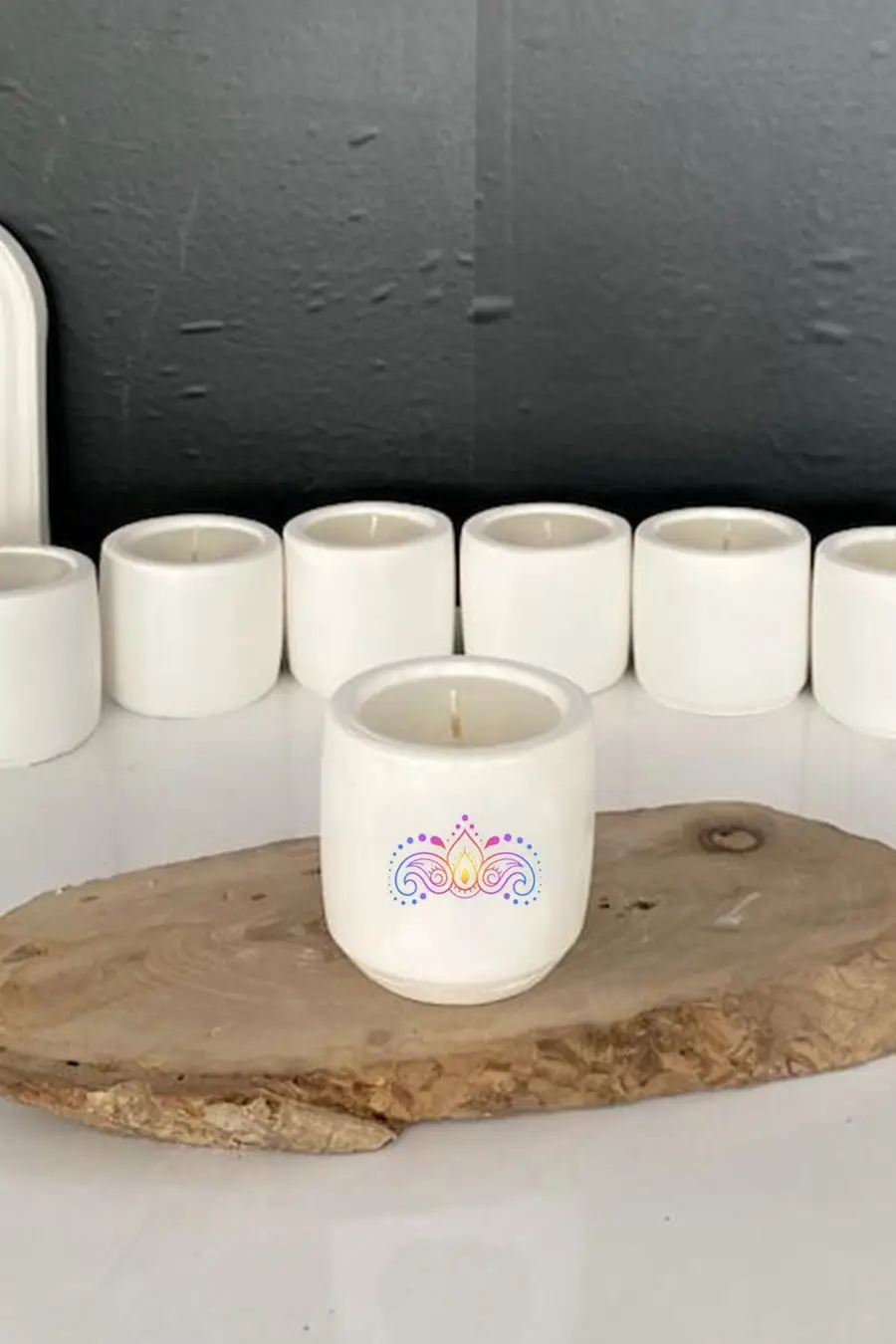 Ezoterizm Meditasyon Yoga Temalı Kokulu Mum Hediyelik Terapi no:21 - 1. görsel