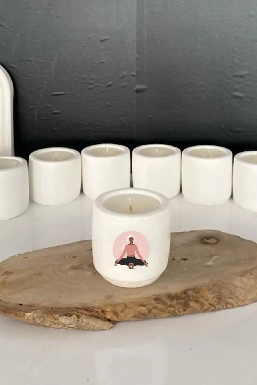 Ezoterizm Meditasyon Yoga Temalı Kokulu Mum Hediyelik Terapi no:24 - 1. görsel