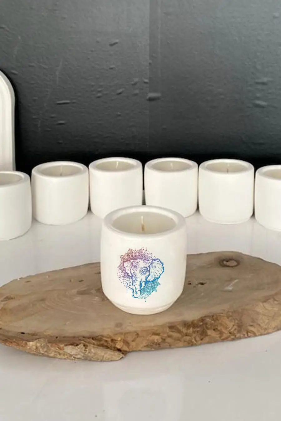 Ezoterizm Meditasyon Yoga Temalı Kokulu Mum Hediyelik Terapi no:5 - 1. görsel