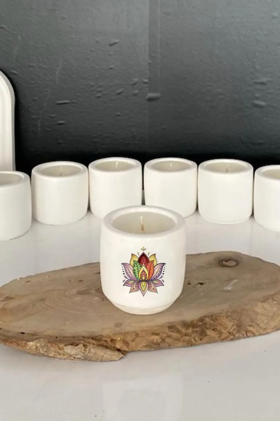 Ezoterizm Meditasyon Yoga Temalı Kokulu Mum Hediyelik Terapi no:6 - 1. görsel