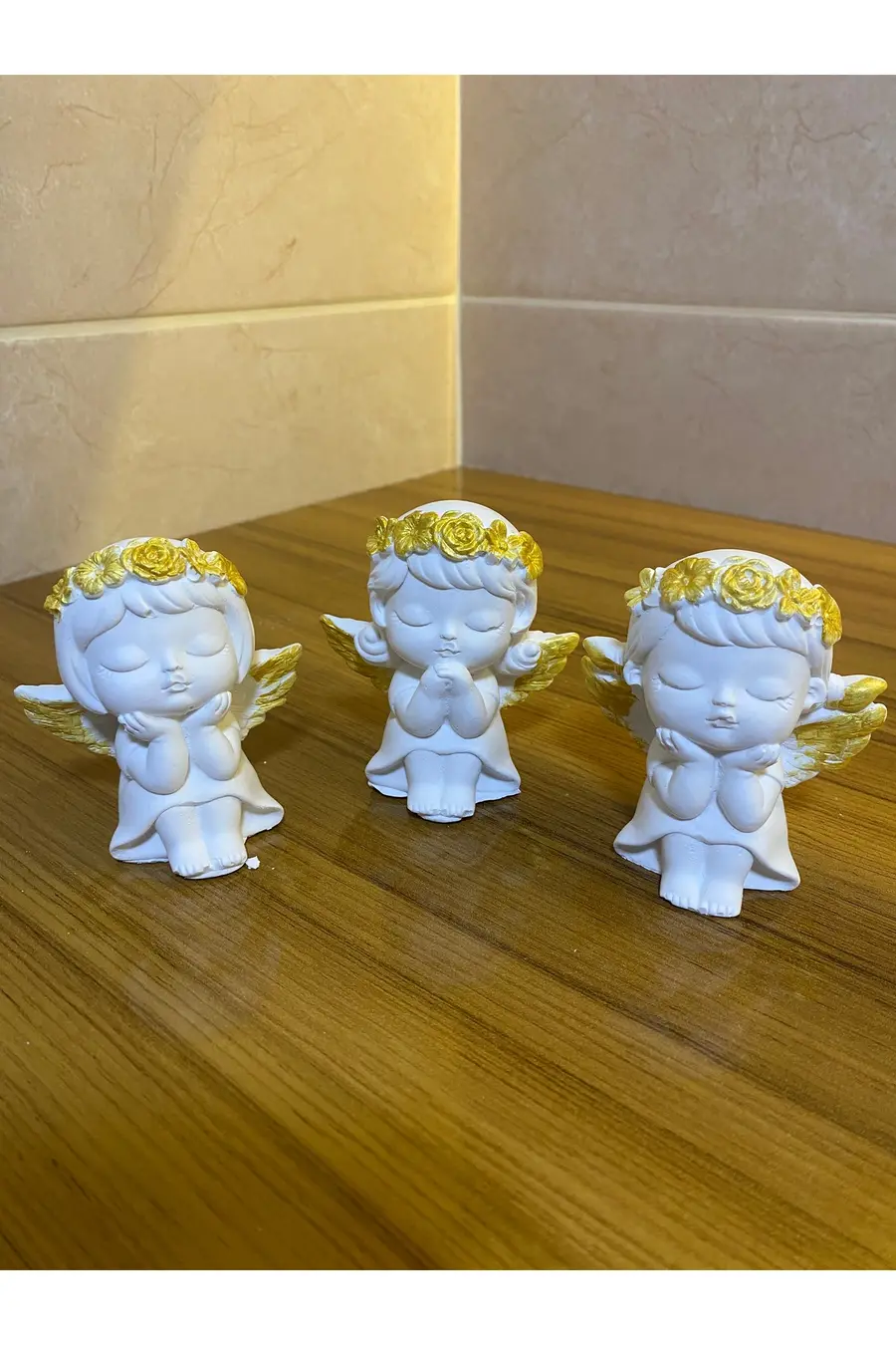 Gold Detaylı Üçlü Melek Set - 1. görsel