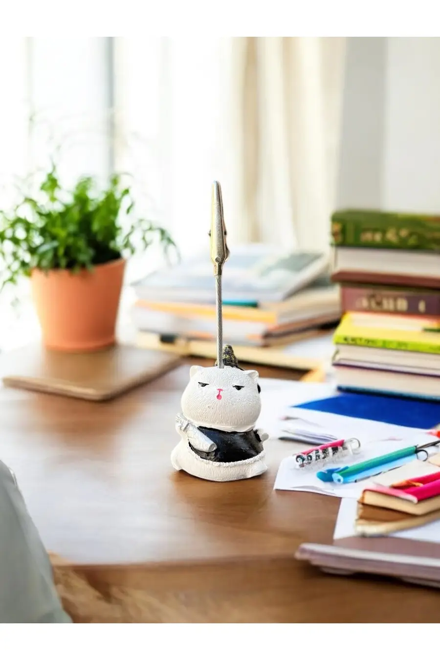 Tekli Japonya Şans Kedileri Kawaii Fotoğraf ve Not Tutucu - Ofis Masa Not Tutacağı - 1. görsel