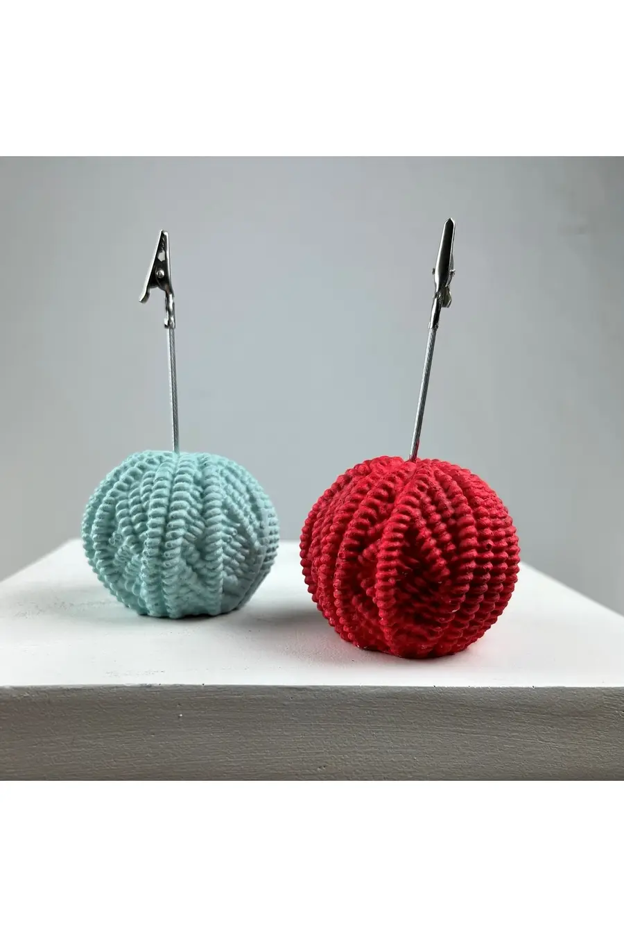 Yumak Not Tutucu 2'li Set ( Nane - Kırmızı ) - 1. görsel