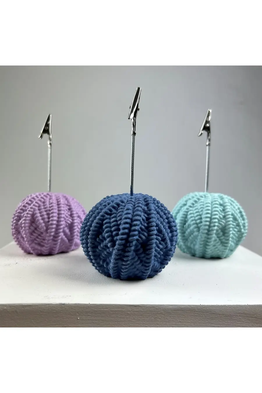 Yumak Not Tutucu 3'lü Set ( Lila - Gri Mavi - Nane ) - 1. görsel
